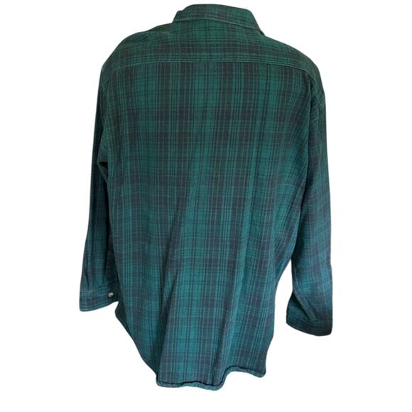 GreatLand Vintage Green Cotton Plaid Shacket Shirt Size XXL - Picture 2 of 4